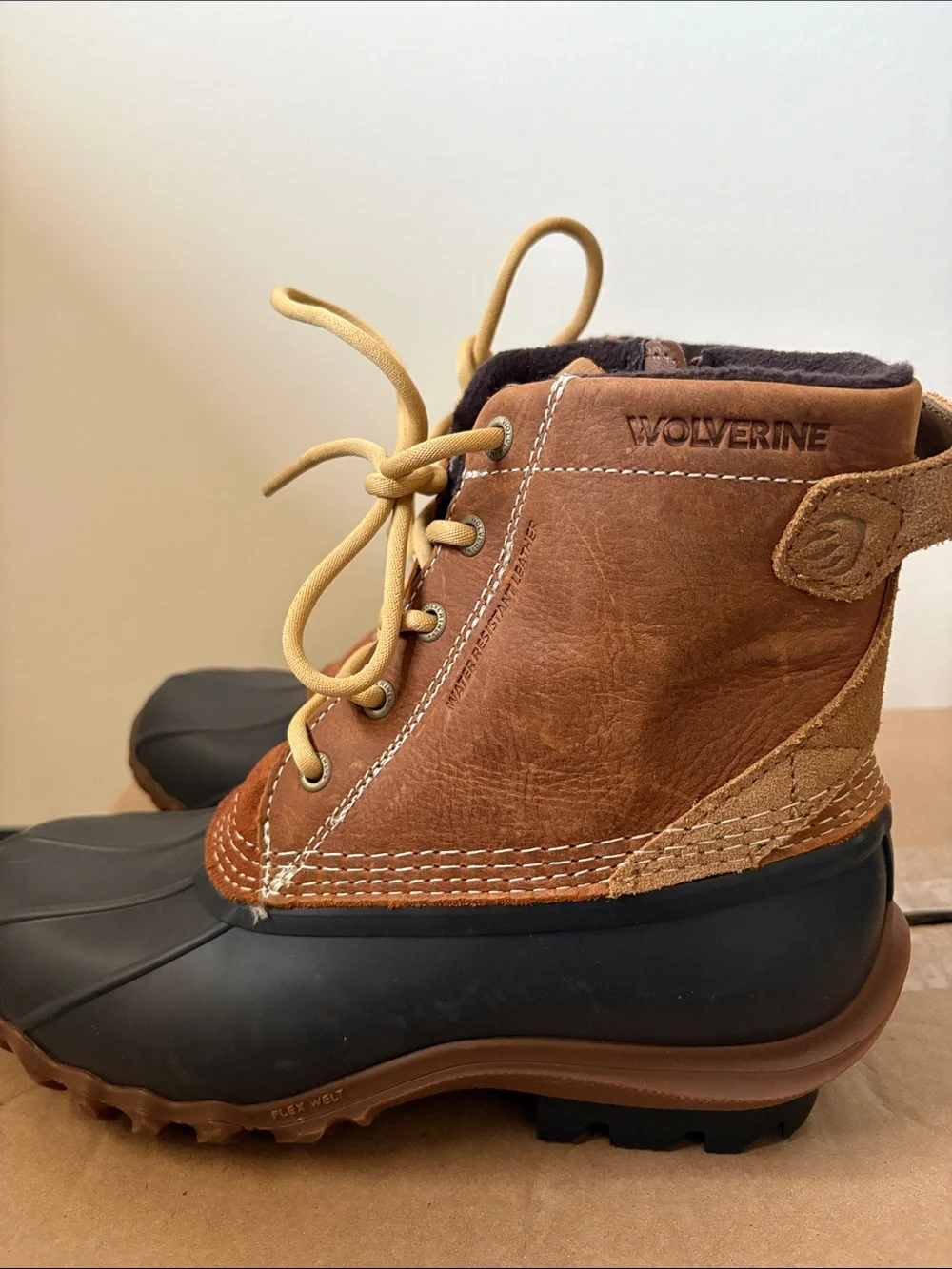 Women’s Wolverine Torrent Waterproof Lace-Up Duck Boots, Sz 8.5